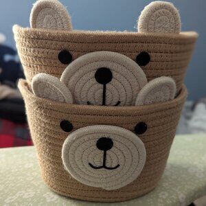 Two Bear Baskets from Target